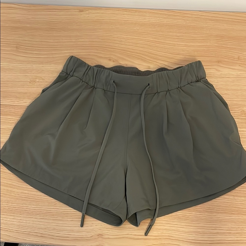 lululemon athletica Olive Athletic Shorts